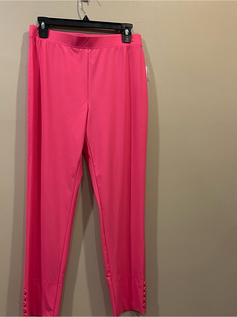 IC Collection Slim Stretch Knit Cropped Pants